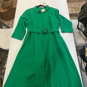 Boden Green Midi Dress
